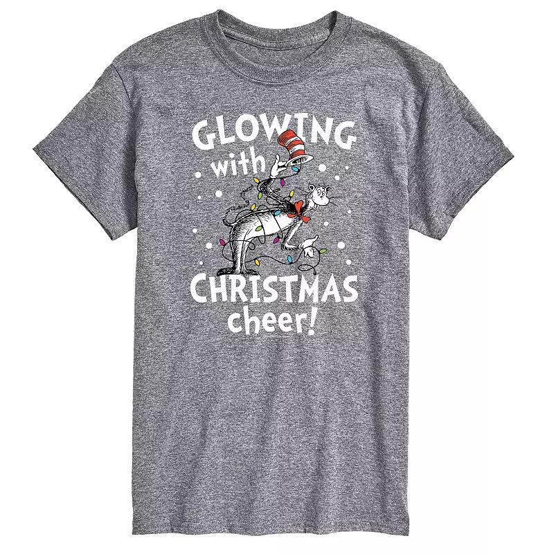 Mens Dr. Seuss Glowing With Christmas Cheer Tee Green Product Image