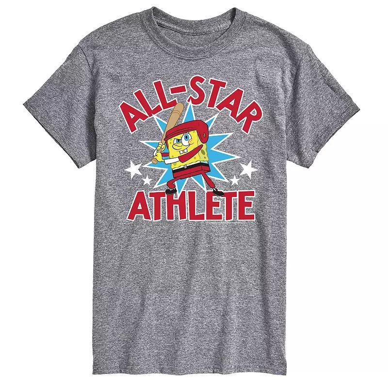 Big & Tall Nickelodeon Spongebob Squarepants All Star Graphic Tee, Mens Product Image