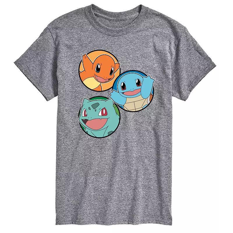 Mens Pokemon Squirtle Bulbasaur Charmander Graphic Tee Product Image