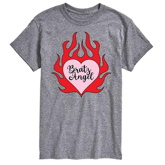 Mens Bratz Angel Flaming Heart Graphic Tee Product Image