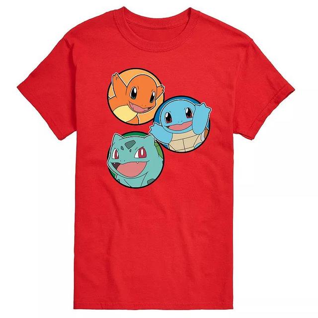 Mens Pokemon Squirtle Bulbasaur Charmander Graphic Tee Product Image