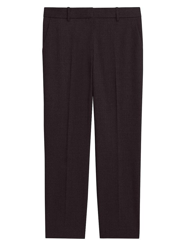 Womens Treeca Skinny-Leg Cropped Classic Suiting Pants Product Image