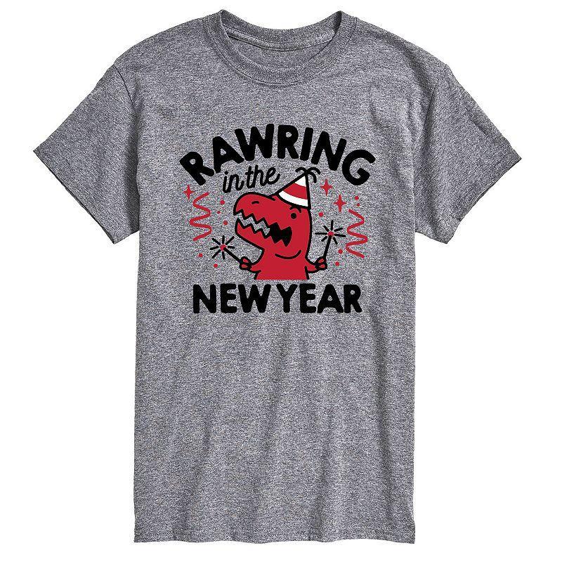 Big & Tall Rawring In New Year Tee, Mens Product Image