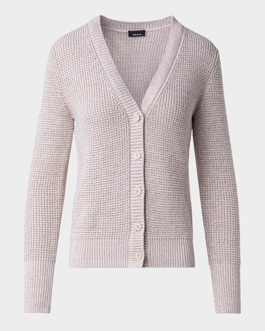 Structured Cotton Mouline Knit Cardigan product image