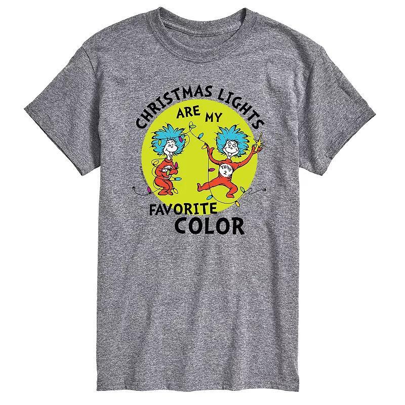 Mens Dr. Seuss Christmas Lights Tee Product Image