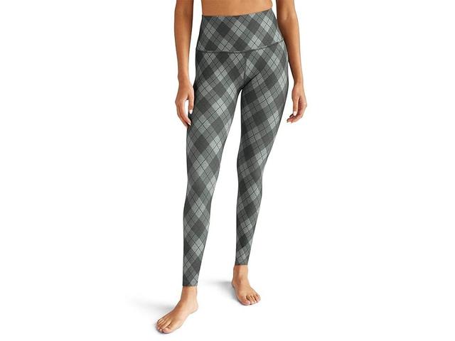 Beyond Yoga Softmark Caught in The Midi High Waisted Leggings Beyond Argyle) Women's Clothing Product Image