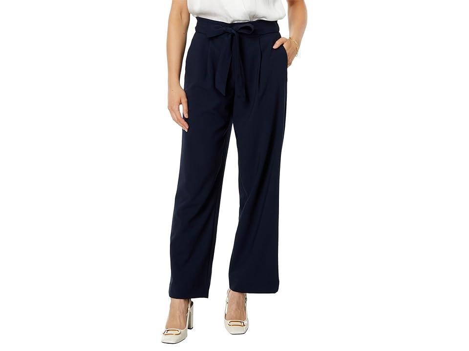 Tommy Hilfiger Elastic Belted Pants (Sky Captain) Women's Clothing Product Image