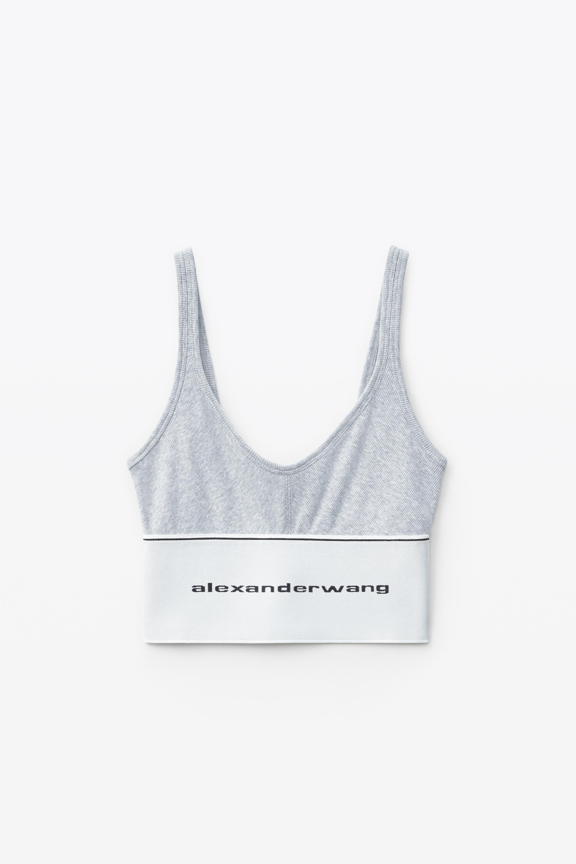 Logo Elastic Bra In Ribbed Jersey Product Image