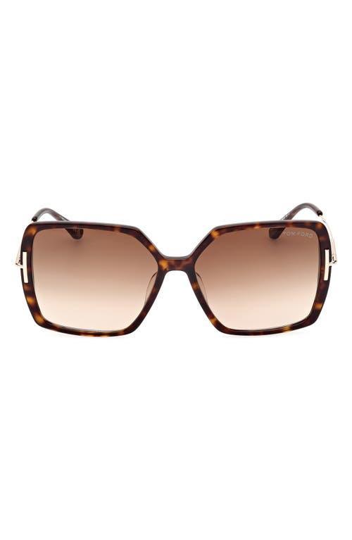 TOM FORD Joanna 59mm Gradient Butterfly Sunglasses Product Image