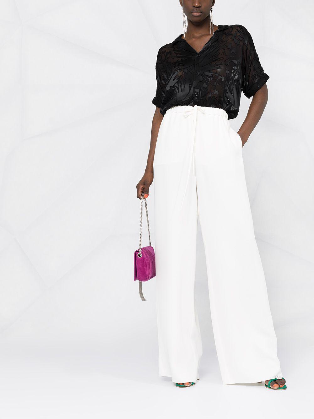 VALENTINO Cady Couture Trousers In Ivory Product Image