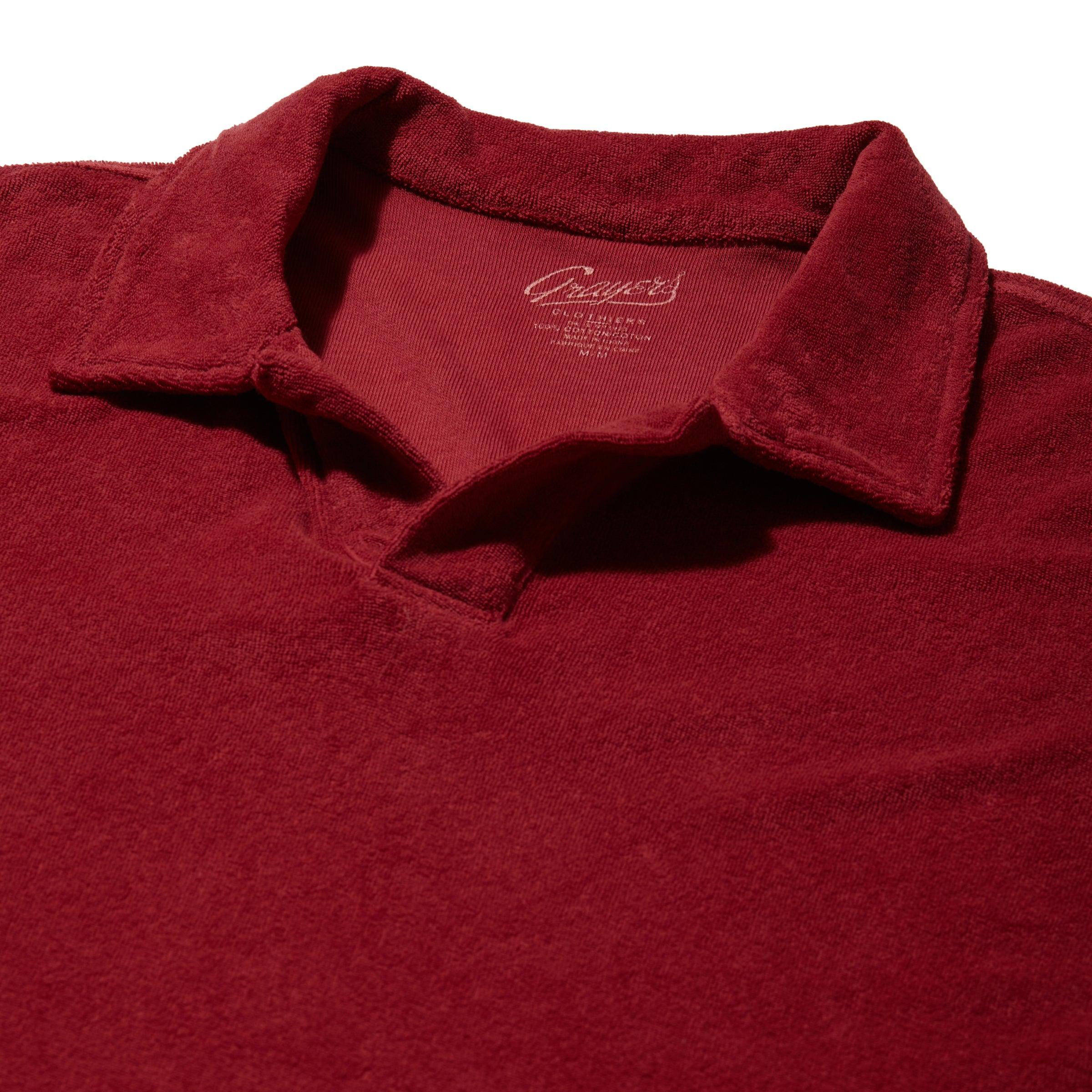 Riviera Terry Polo - Brick Red Product Image