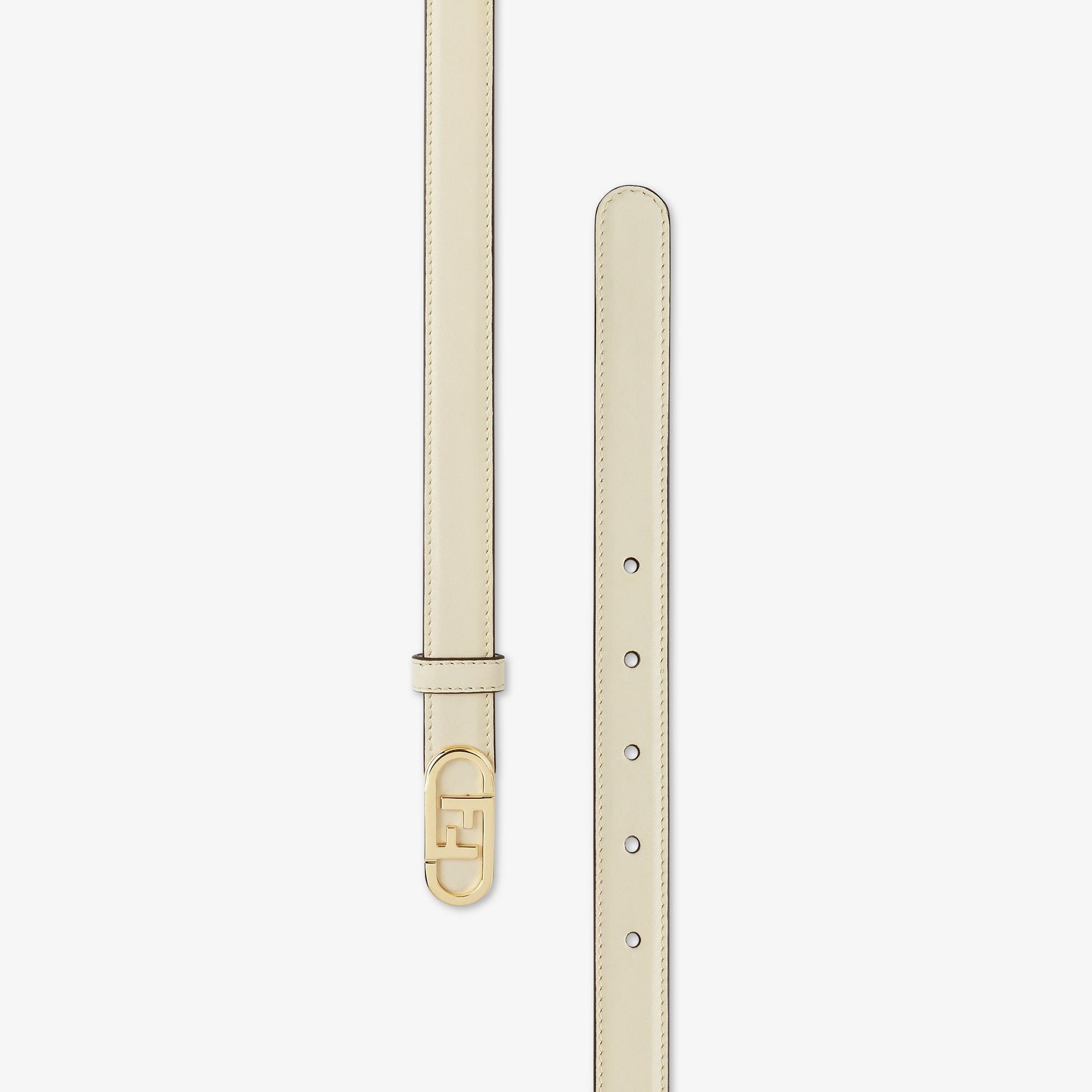 Fendi O’Lock BeltWhite leather belt Product Image