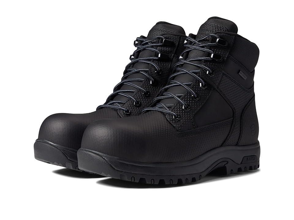 Dunham 8000 Works Safety 6 Boot Textured Leather) Men's Shoes Product Image