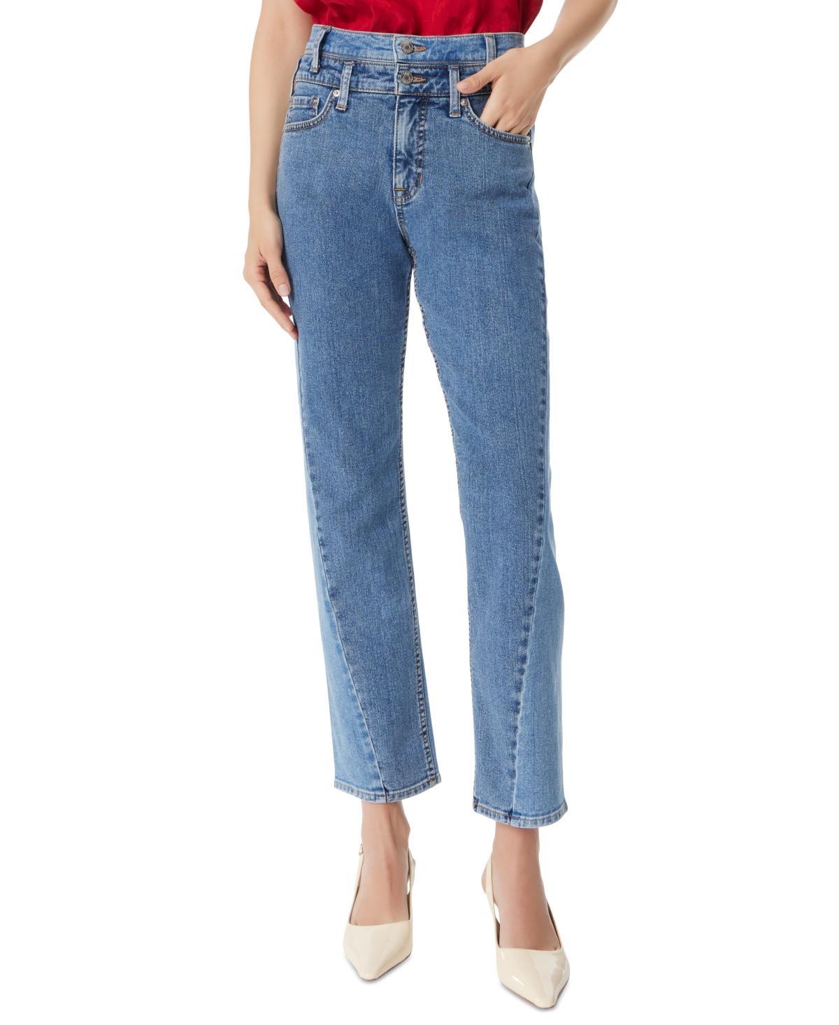 Sam Edelman Womens Twisted-Seam Stovepipe Jeans product image