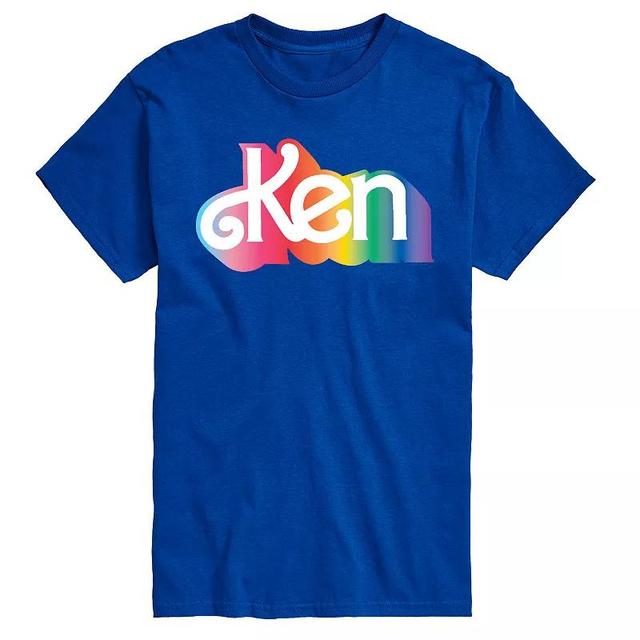 Mens Barbie Ken Logo Graphic Tee Med Blue Product Image