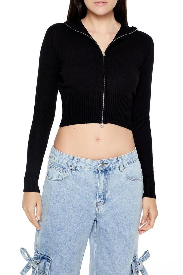 Cropped Zip-Up Sweater | Forever 21 Product Image