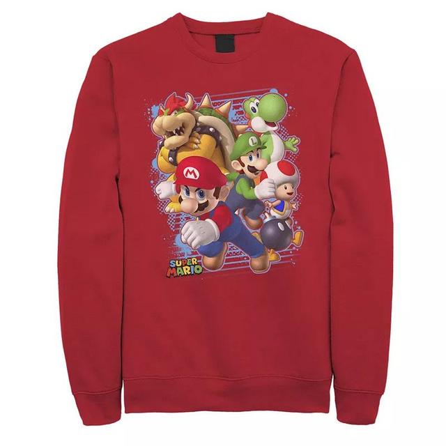 Mens Nintendo Super Mario Luigi Bowser Paint Sweatshirt Product Image