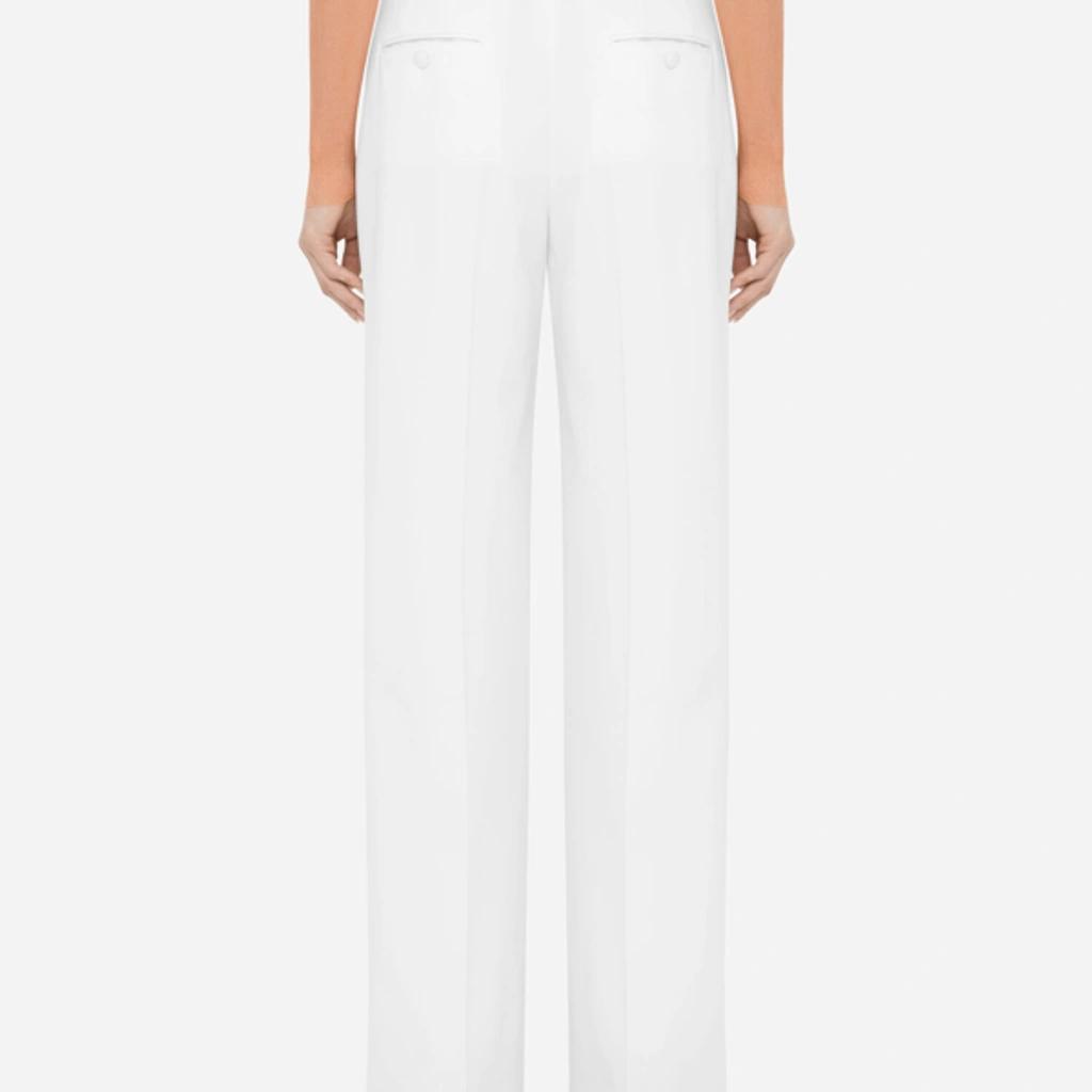 DOLCE & GABBANA Wool Pants In Natural_white Product Image