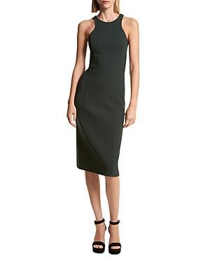 Michael Kors Collection Racerback Virgin Wool Blend Sheath Dress Product Image