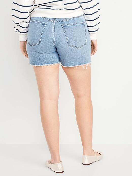 High-Waisted OG Jean Cut-Off Shorts -- 5-inch inseam Product Image