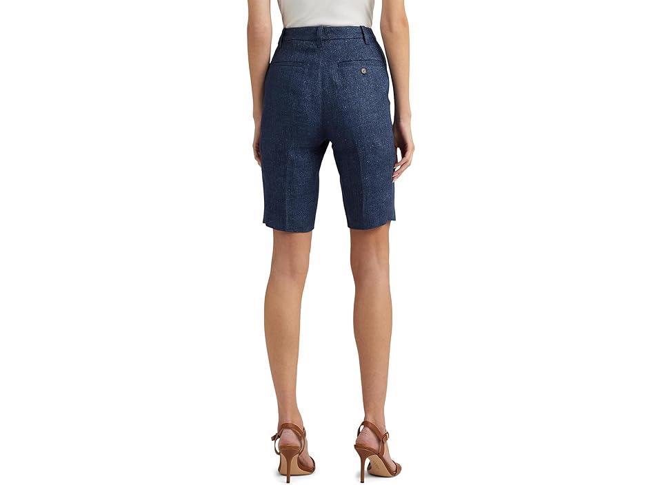 LAUREN Ralph Lauren Delave Linen Shorts (Delave ) Women's Jumpsuit & Rompers One Piece Product Image