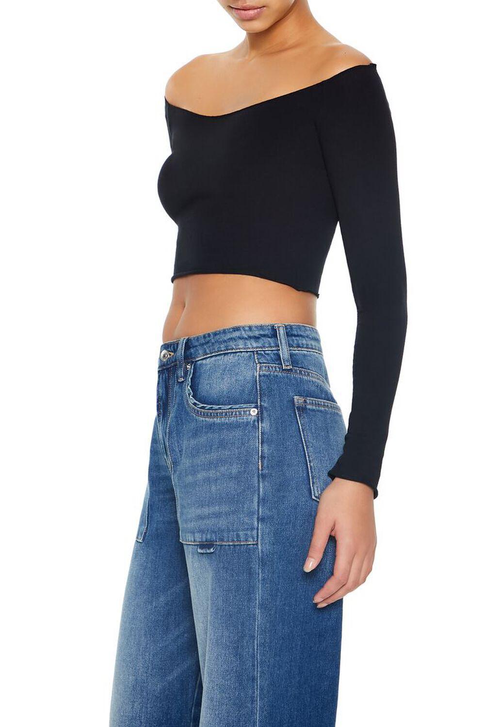 Off-the-Shoulder Crop Top | Forever 21 Product Image