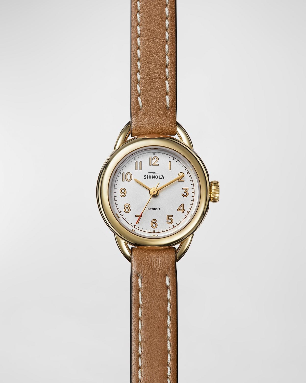 Shinola Runabout Leather Strap Watch, 25mm Product Image