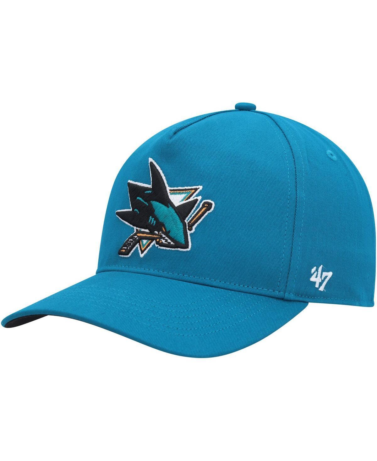 Mens 47 Teal San Jose Sharks Primary Hitch Snapback Hat Product Image