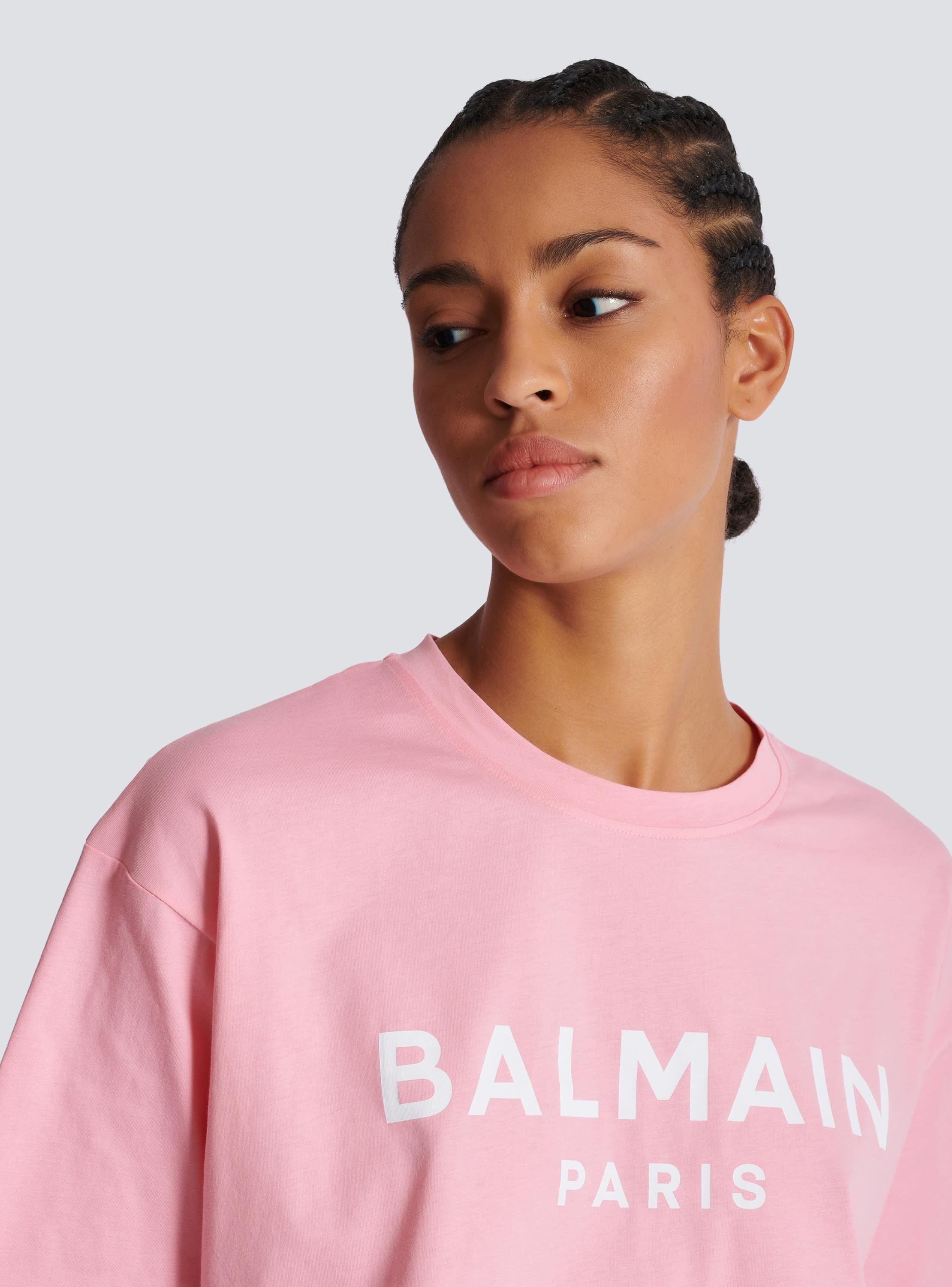 T-shirt with Balmain Paris print Product Image