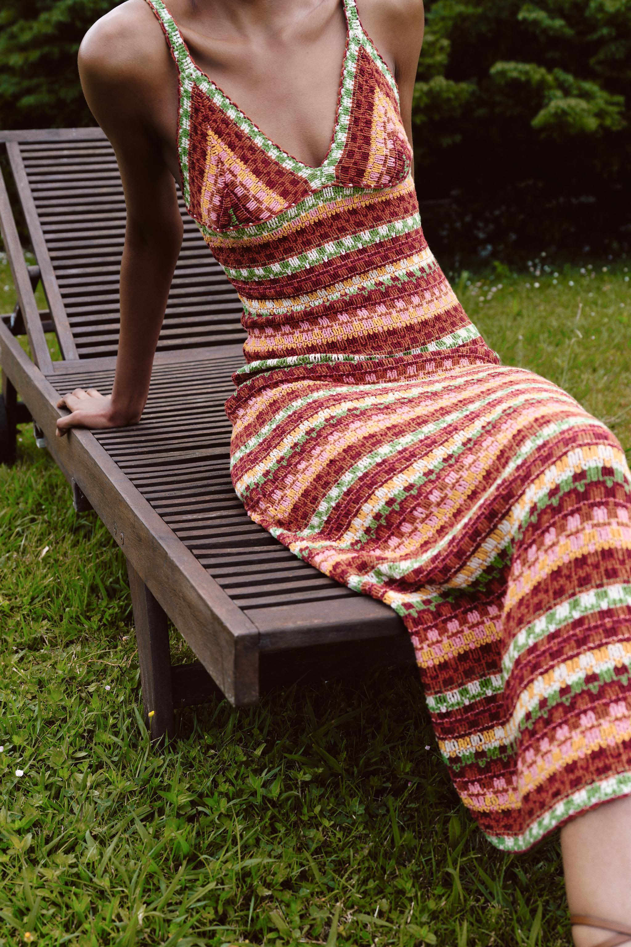 STRAPPY CROCHET DRESS Product Image