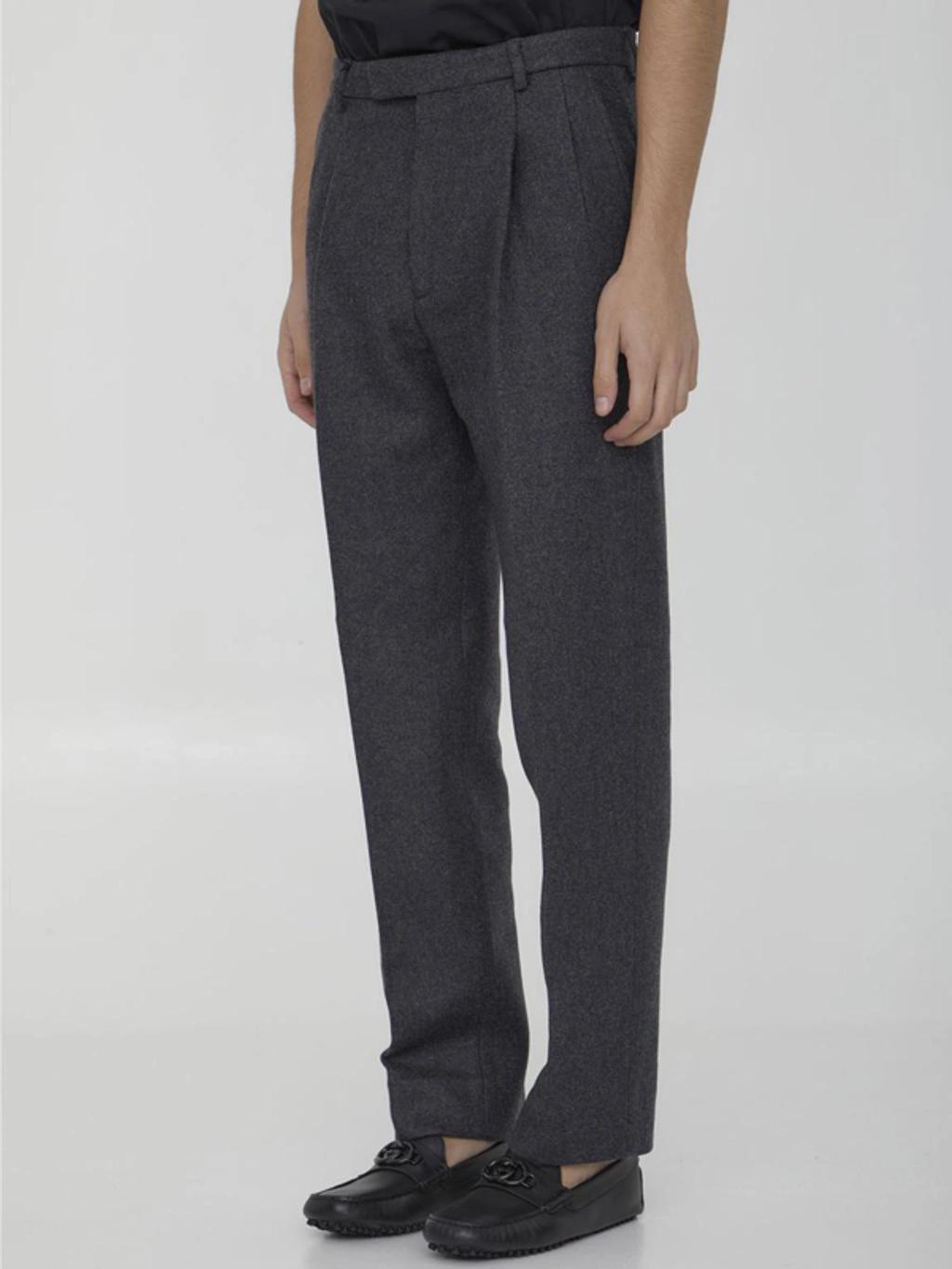 GUCCI Wool Mohair Formal Pant In 블랙 Product Image