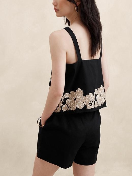 Poplin Embroidery Tank Product Image