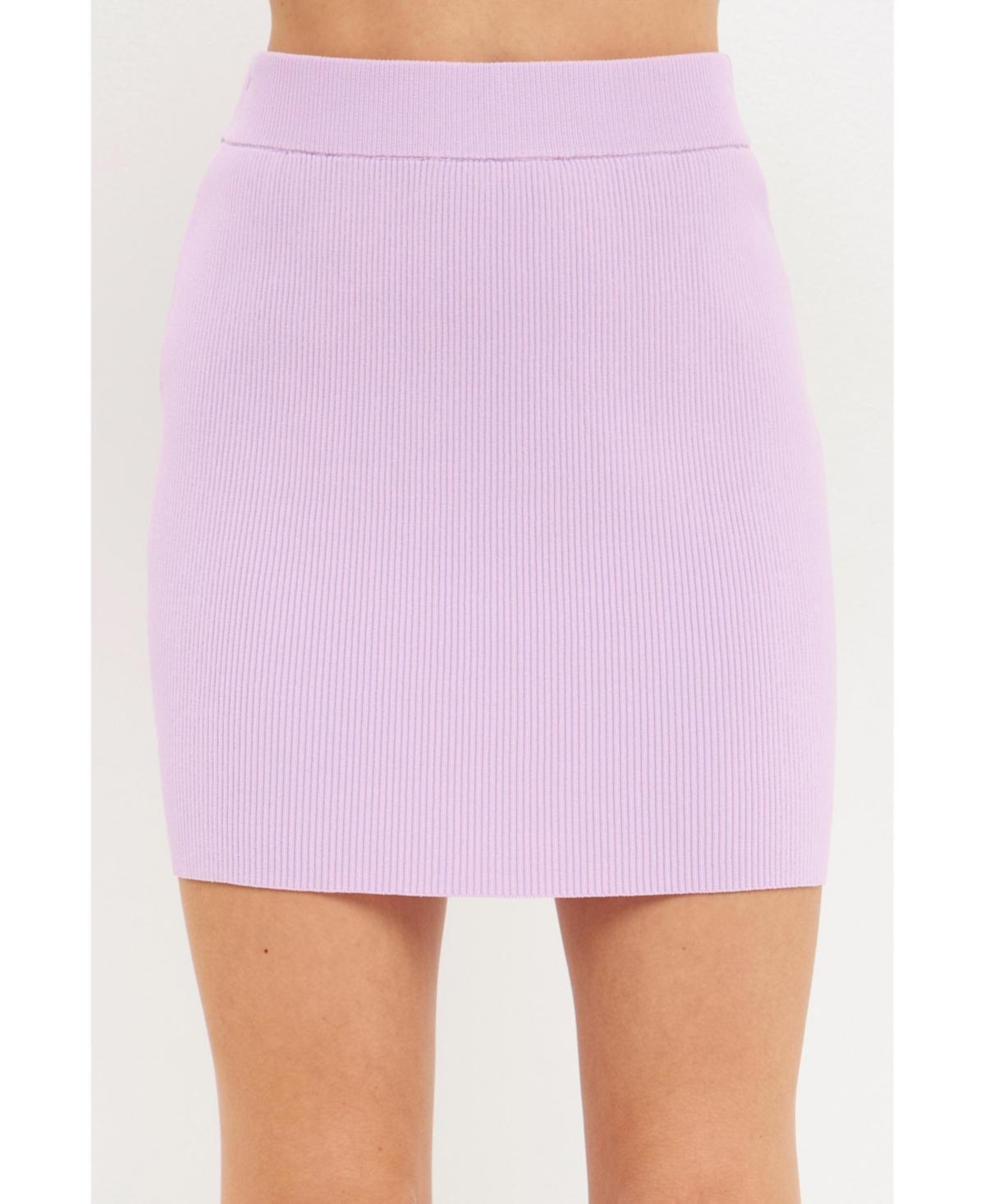 endless rose Womens Banded Knit Mini skirt Product Image