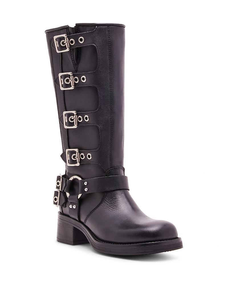 Steve Madden Womens Rocky Buckled Boots Product Image