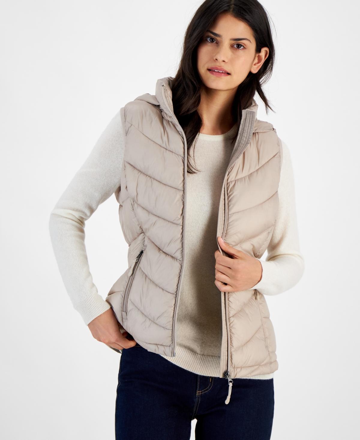 Charter Club Womens Packable Hooded Puffer Vest, Created for Macys Product Image