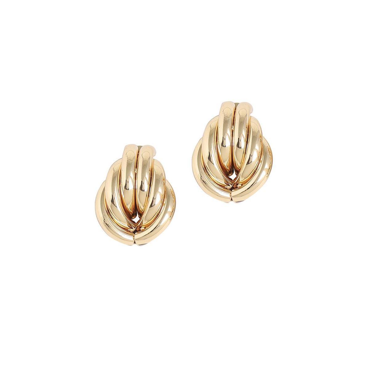 Sohi Womens Knot Stud Earrings Product Image