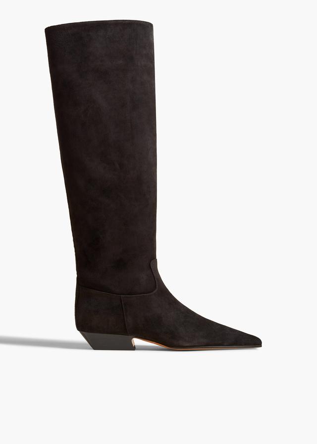 Marfa Knee-High Boot in Black Suede Product Image