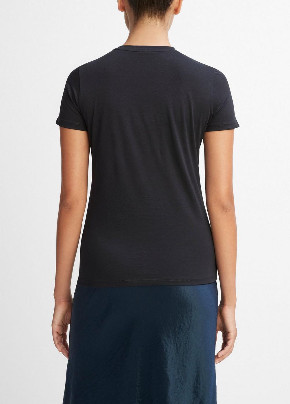 Essential Pima Cotton Crew Neck T-Shirt Product Image