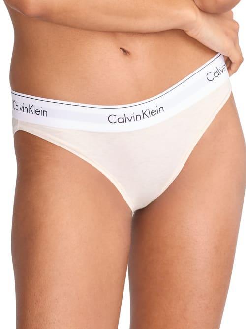 Calvin Klein Womens Modern Cotton Bikini - White - S Product Image