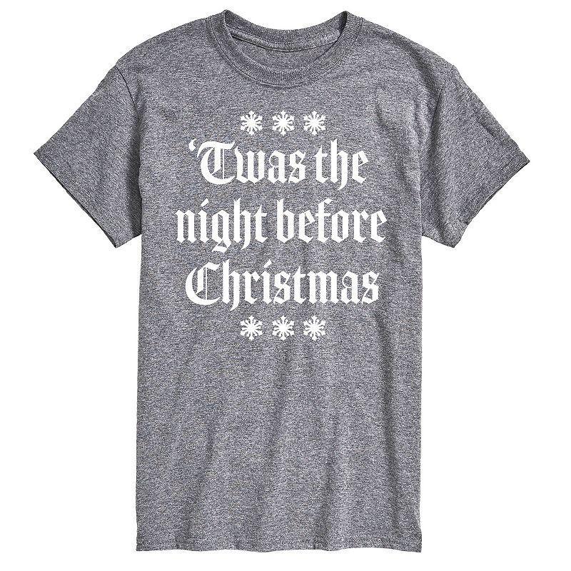 Big & Tall Twas The Night Before Christmas Graphic Tee, Mens Product Image