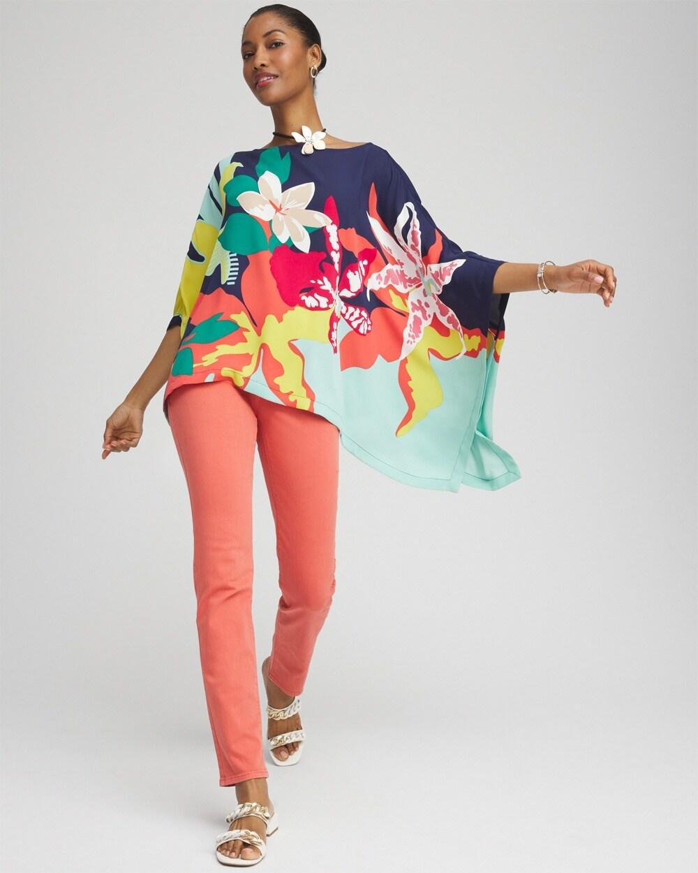 Floral Poncho Product Image