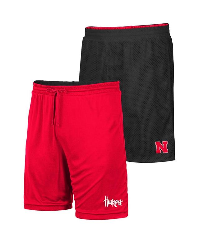 Mens Colosseum /Scarlet Nebraska Huskers Wiggum Reversible Shorts Product Image