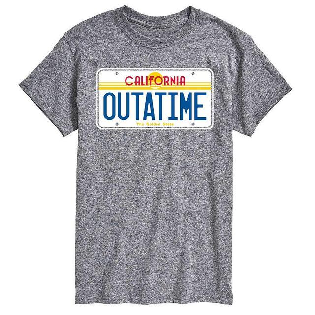 Big & Tall Back to the Future Outatime License Plate Graphic Tee, Mens Product Image