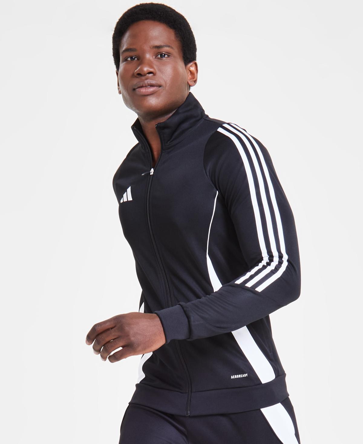 adidas Mens Tiro 24 Slim-Fit Performance 3-Stripes Track Jacket - Team Navy Product Image