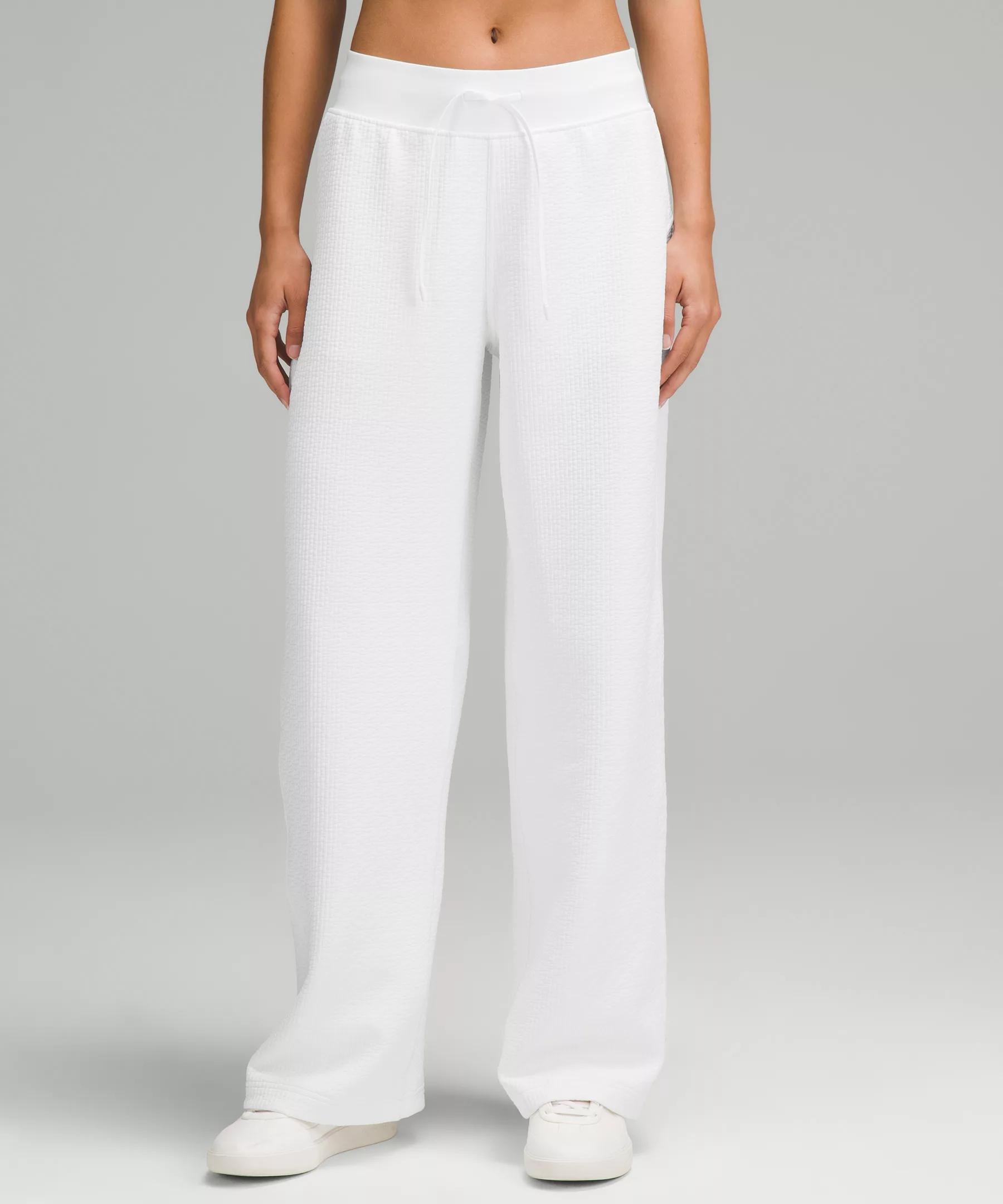 Textured Wide-Leg High-Rise Track Pant *Regular Product Image