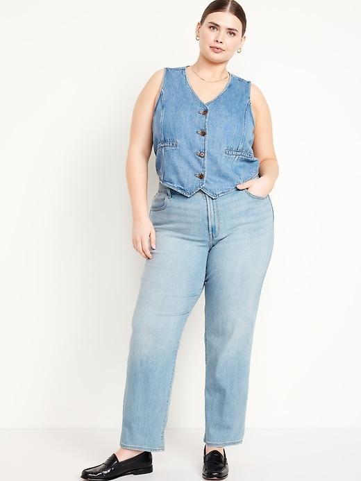 High-Waisted Wow Loose Jeans Product Image