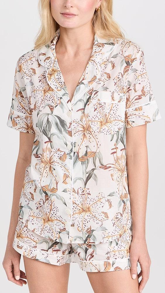 Desmond & Dempsey Womens Short Sleeve Set | Shopbop Product Image