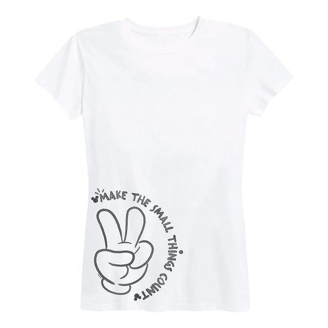 Disneys Mickey Mouse Womens The Small Things Count Graphic Tee Product Image