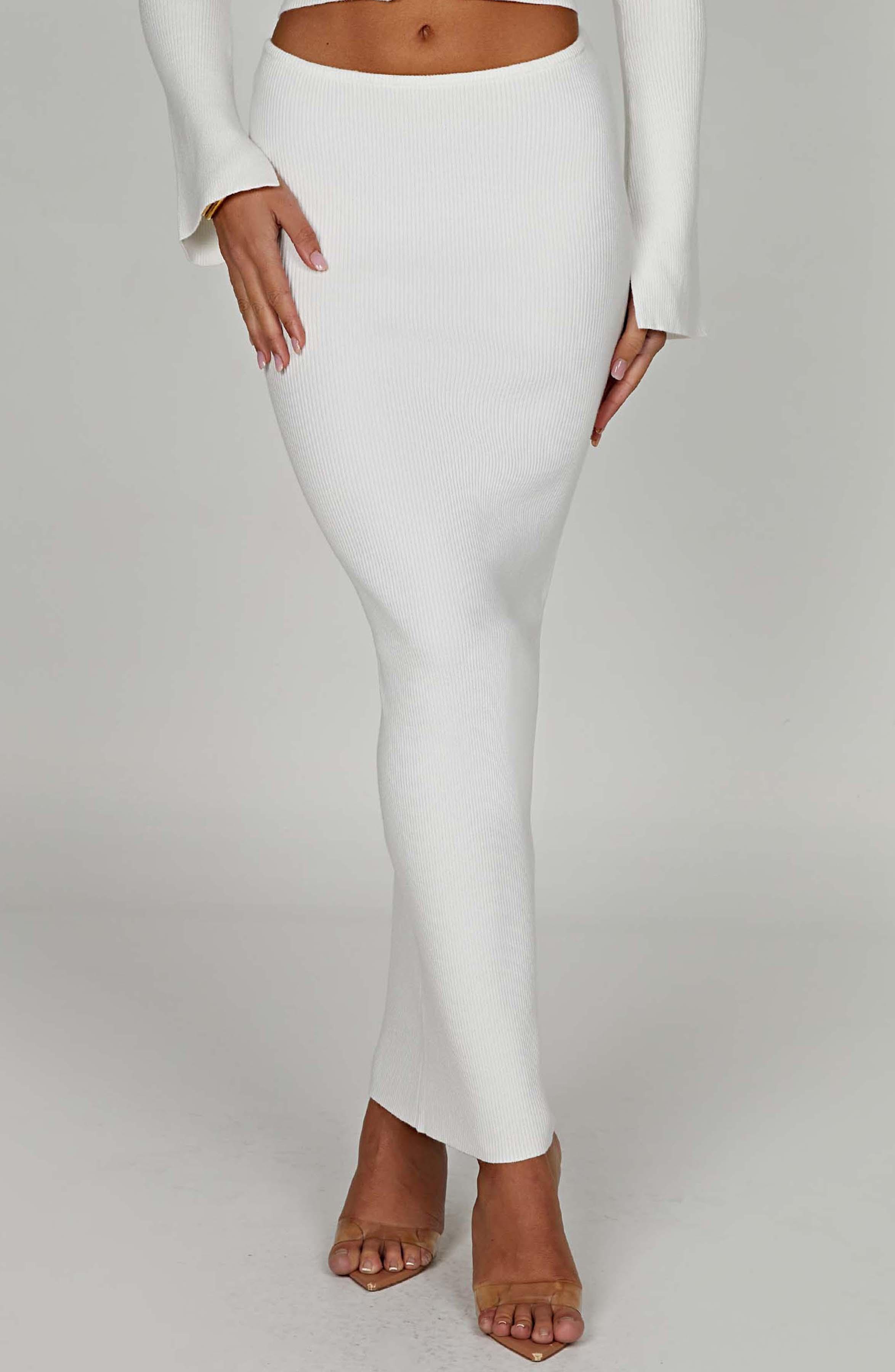 Elia Maxi Skirt - White Product Image