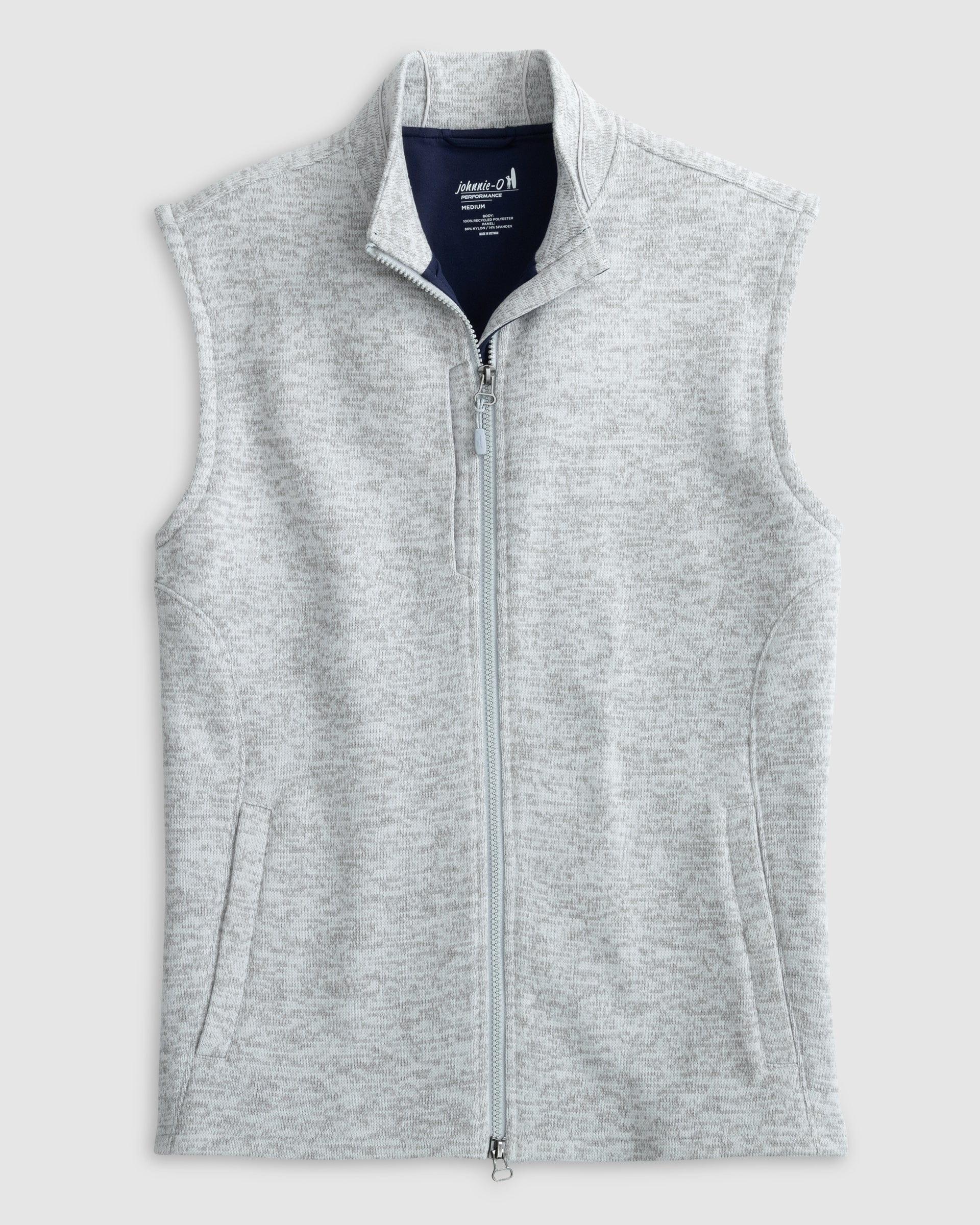 johnnie-O Big & Tall Denalis Double-Zip Fleece Vest Product Image